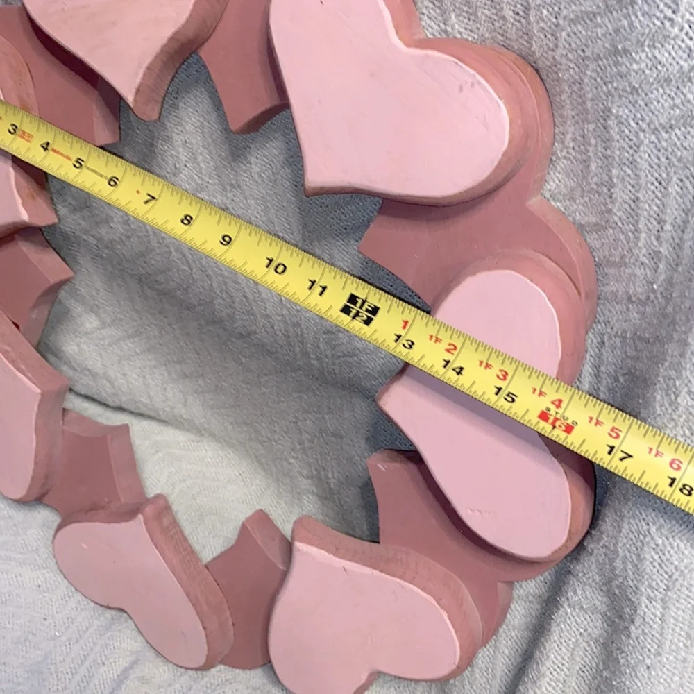 Handmade Large Wood Heart Wreath